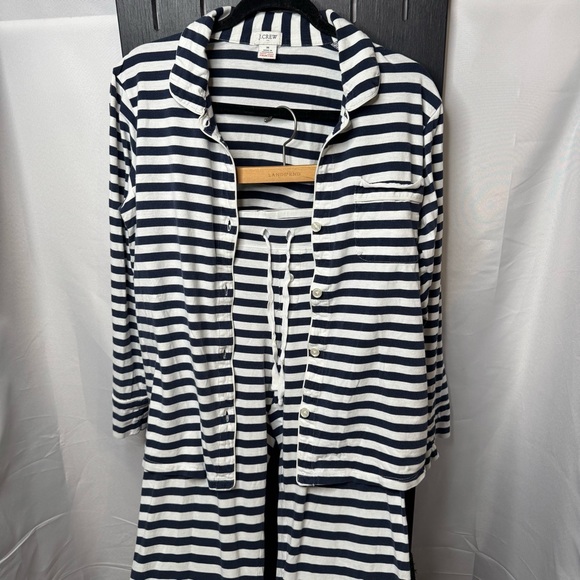 J. Crew Other - J. Crew Navy and White Striped Pajama Set